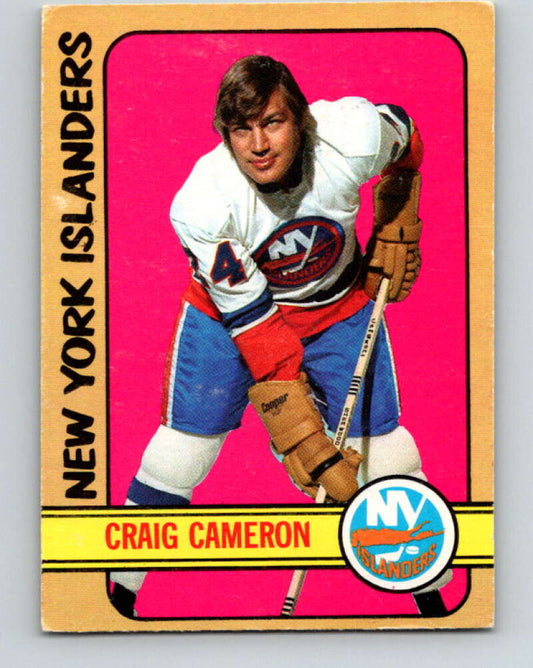 1972-73 O-Pee-Chee #13 Craig Cameron  RC Rookie New York Islanders  V3216