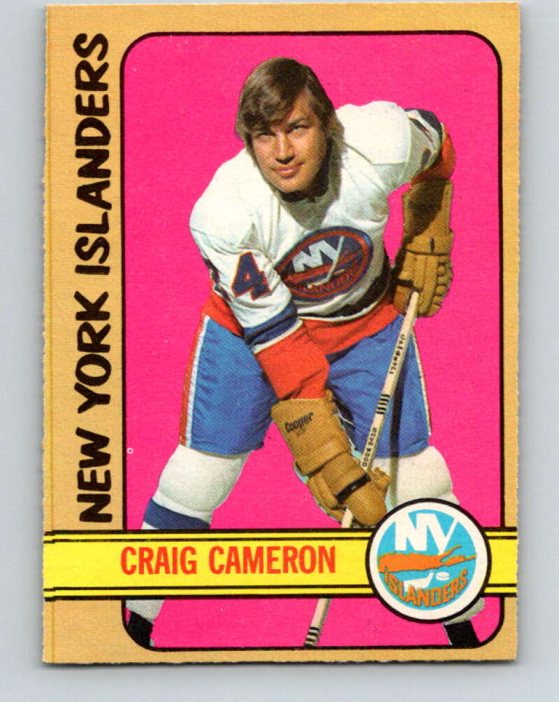 1972-73 O-Pee-Chee #13 Craig Cameron  RC Rookie New York Islanders  V3217
