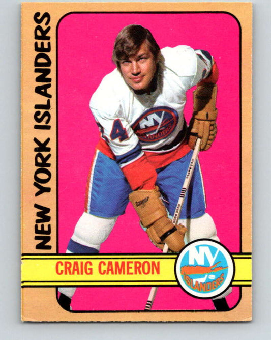 1972-73 O-Pee-Chee #13 Craig Cameron  RC Rookie New York Islanders  V3218