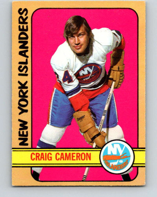1972-73 O-Pee-Chee #13 Craig Cameron  RC Rookie New York Islanders  V3219