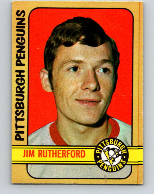 1972-73 O-Pee-Chee #15 Jim Rutherford  RC Rookie Pittsburgh Penguins  V3225