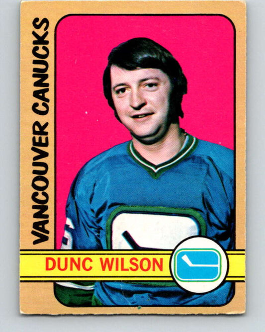 1972-73 O-Pee-Chee #18 Dunc Wilson  Vancouver Canucks  V3239