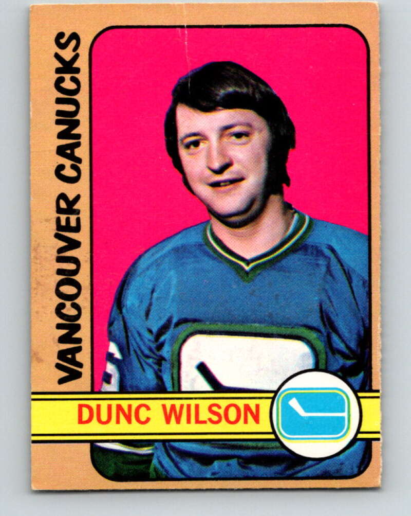 1972-73 O-Pee-Chee #18 Dunc Wilson  Vancouver Canucks  V3240