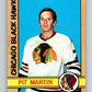 1972-73 O-Pee-Chee #24 Pit Martin  Chicago Blackhawks  V3279