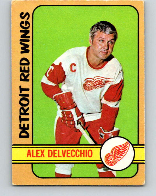 1972-73 O-Pee-Chee #26 Alex Delvecchio  Detroit Red Wings  V3294
