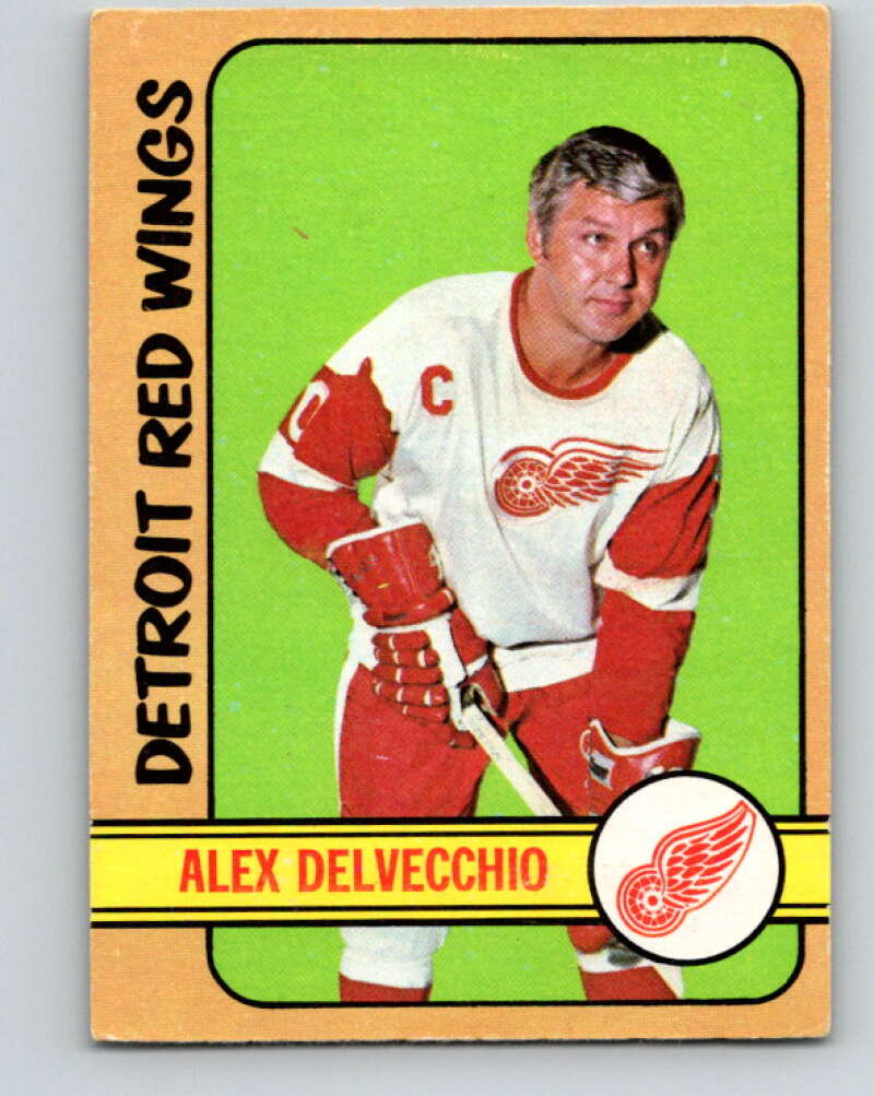 1972-73 O-Pee-Chee #26 Alex Delvecchio  Detroit Red Wings  V3296