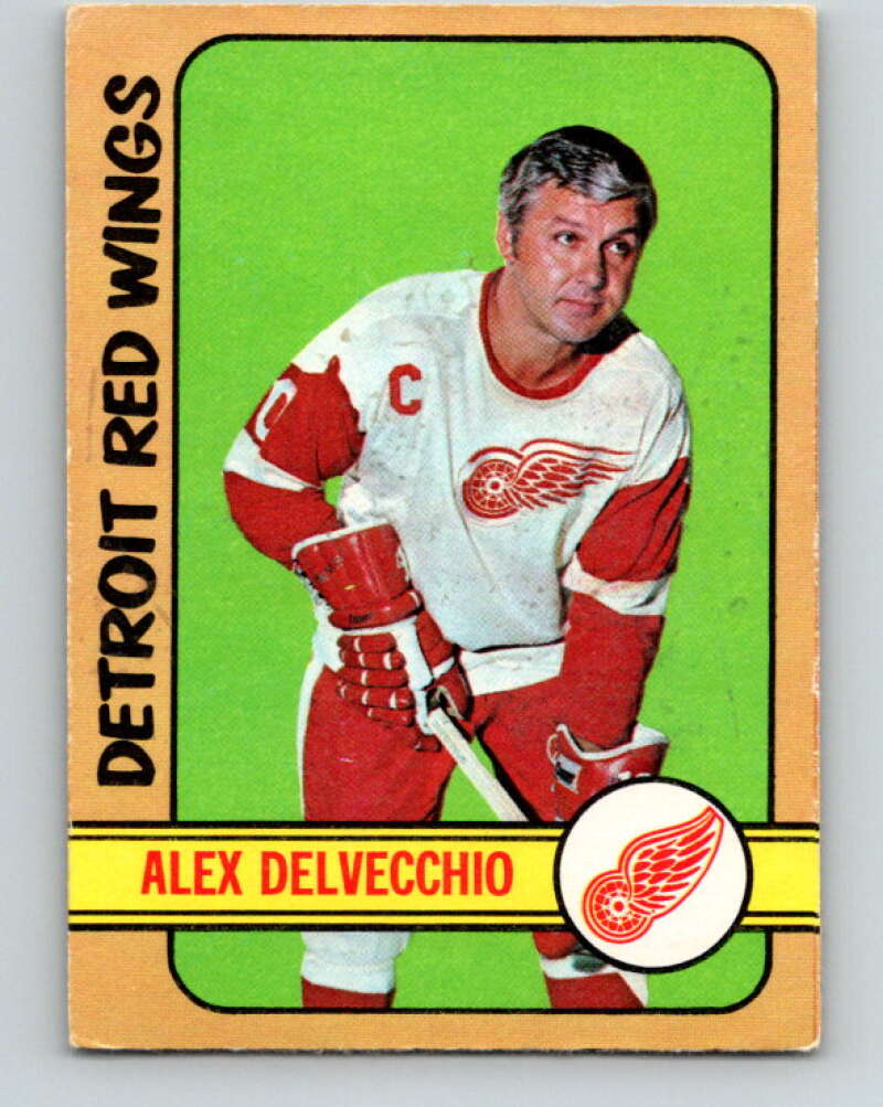 1972-73 O-Pee-Chee #26 Alex Delvecchio  Detroit Red Wings  V3297