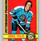 1972-73 O-Pee-Chee #34 Greg Polis  Pittsburgh Penguins  V3347