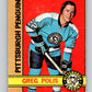 1972-73 O-Pee-Chee #34 Greg Polis  Pittsburgh Penguins  V3348