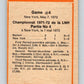 1972-73 O-Pee-Chee #38 Playoff Game 4  Boston Bruins/New York Rangers  V3370