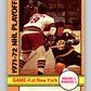1972-73 O-Pee-Chee #38 Playoff Game 4  Boston Bruins/New York Rangers  V3372