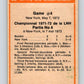 1972-73 O-Pee-Chee #38 Playoff Game 4  Boston Bruins/New York Rangers  V3372
