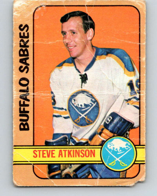 1972-73 O-Pee-Chee #40 Steve Atkinson  Buffalo Sabres  V3382