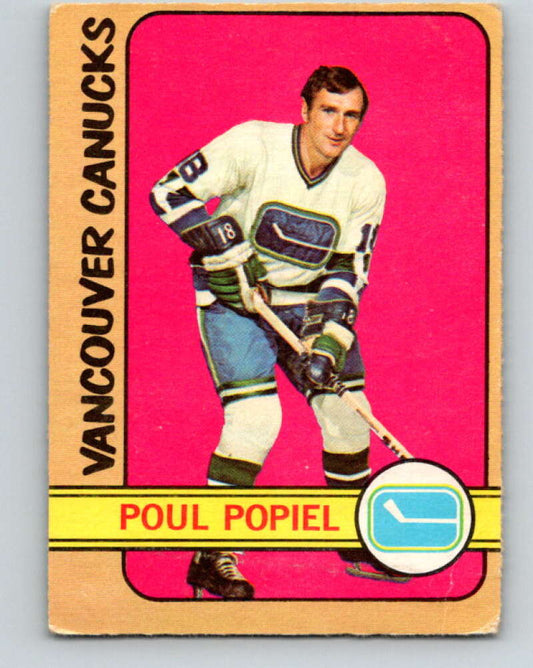 1972-73 O-Pee-Chee #67 Poul Popiel  Vancouver Canucks  V3547