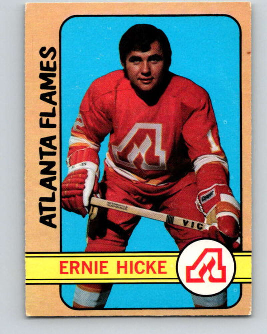 1972-73 O-Pee-Chee #72 Ernie Hicke  Atlanta Flames  V3575