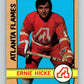 1972-73 O-Pee-Chee #72 Ernie Hicke  Atlanta Flames  V3576