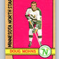 1972-73 O-Pee-Chee #75 Doug Mohns  Minnesota North Stars  V3593