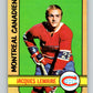 1972-73 O-Pee-Chee #77 Jacques Lemaire  Montreal Canadiens  V3613