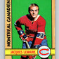 1972-73 O-Pee-Chee #77 Jacques Lemaire  Montreal Canadiens  V3616