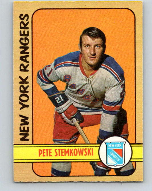 1972-73 O-Pee-Chee #78 Pete Stemkowski  New York Rangers  V3622