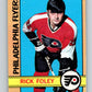 1972-73 O-Pee-Chee #80 Rick Foley  RC Rookie Philadelphia Flyers  V3634