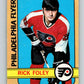 1972-73 O-Pee-Chee #80 Rick Foley  RC Rookie Philadelphia Flyers  V3637