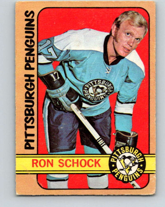 1972-73 O-Pee-Chee #81 Ron Schock  Pittsburgh Penguins  V3643