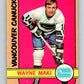 1972-73 O-Pee-Chee #84 Wayne Maki  Vancouver Canucks  V3658