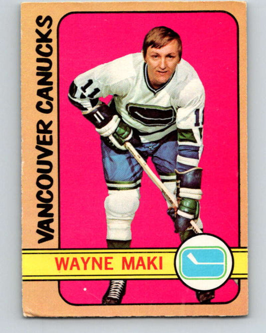 1972-73 O-Pee-Chee #84 Wayne Maki  Vancouver Canucks  V3658