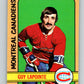 1972-73 O-Pee-Chee #86 Guy Lapointe  Montreal Canadiens  V3661