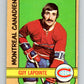 1972-73 O-Pee-Chee #86 Guy Lapointe  Montreal Canadiens  V3663