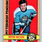 1972-73 O-Pee-Chee #90 Bryan Watson  Pittsburgh Penguins  V3674