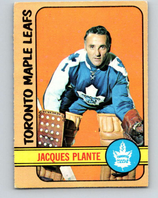 1972-73 O-Pee-Chee #92 Jacques Plante  Toronto Maple Leafs  V3683