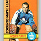 1972-73 O-Pee-Chee #92 Jacques Plante  Toronto Maple Leafs  V3687