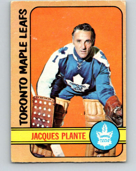 1972-73 O-Pee-Chee #92 Jacques Plante  Toronto Maple Leafs  V3688
