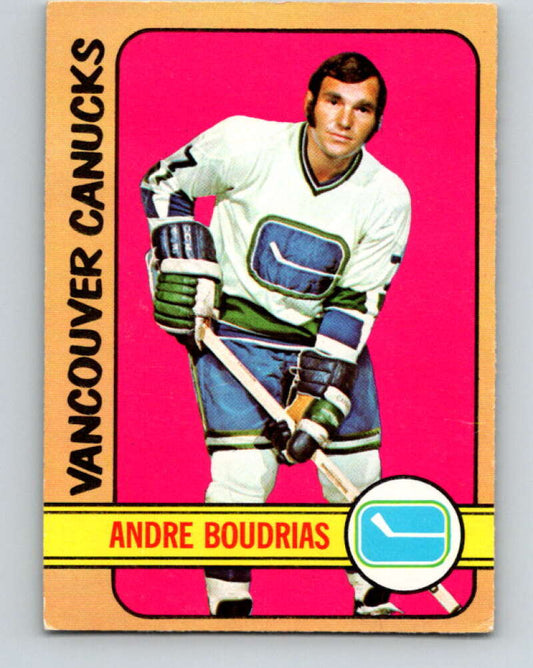 1972-73 O-Pee-Chee #93 Andre Boudrias  Vancouver Canucks  V3691