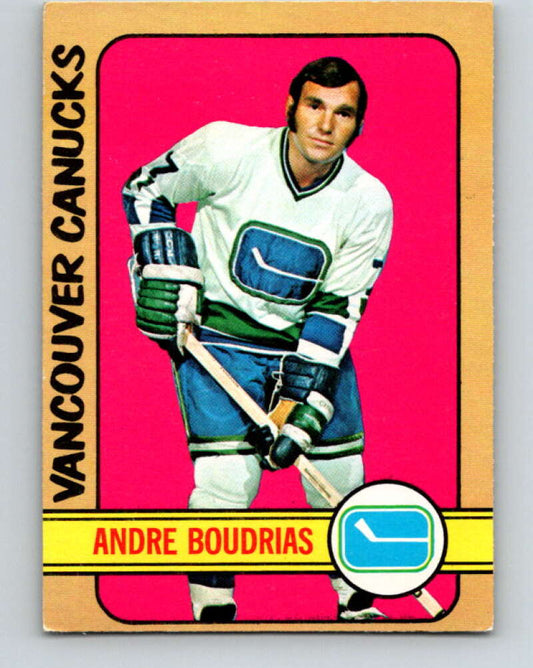 1972-73 O-Pee-Chee #93 Andre Boudrias  Vancouver Canucks  V3692