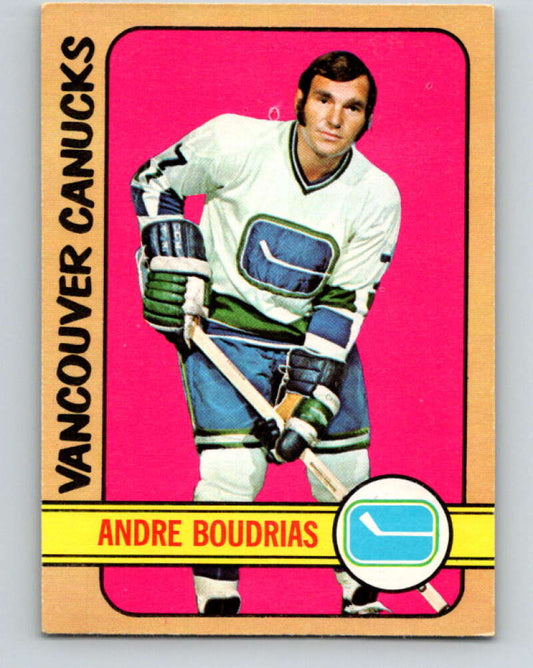 1972-73 O-Pee-Chee #93 Andre Boudrias  Vancouver Canucks  V3693
