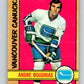 1972-73 O-Pee-Chee #93 Andre Boudrias  Vancouver Canucks  V3694