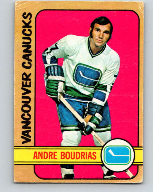 1972-73 O-Pee-Chee #93 Andre Boudrias  Vancouver Canucks  V3694