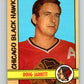 1972-73 O-Pee-Chee #97 Doug Jarrett  Chicago Blackhawks  V3712