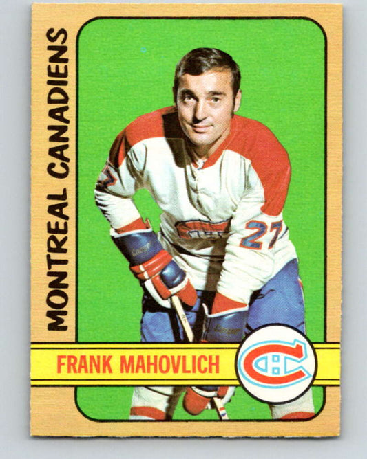 1972-73 O-Pee-Chee #102 Frank Mahovlich  Montreal Canadiens  V3742
