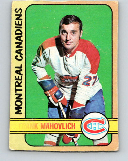 1972-73 O-Pee-Chee #102 Frank Mahovlich  Montreal Canadiens  V3744