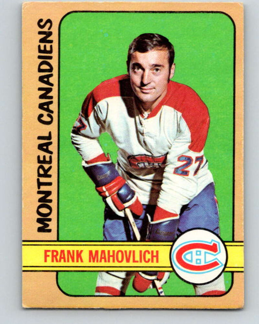 1972-73 O-Pee-Chee #102 Frank Mahovlich  Montreal Canadiens  V3746