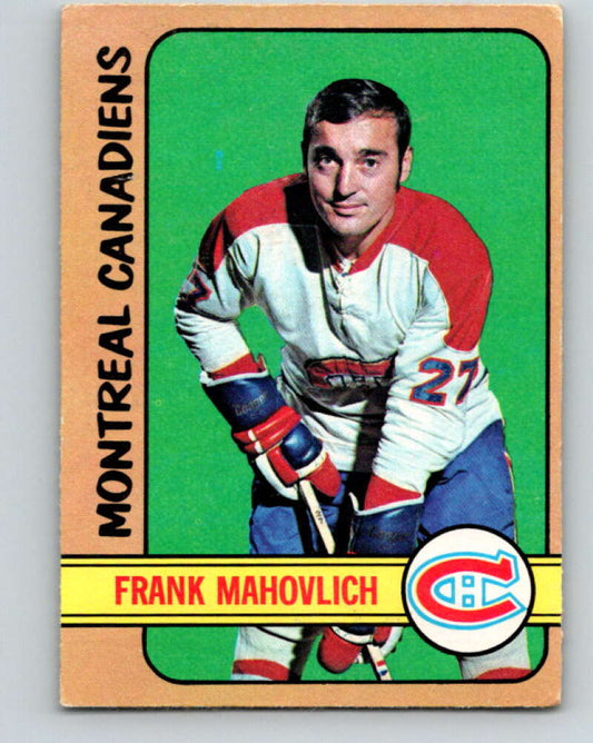 1972-73 O-Pee-Chee #102 Frank Mahovlich  Montreal Canadiens  V3747