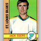 1972-73 O-Pee-Chee #107 Jack Egers  RC Rookie St. Louis Blues  V3766