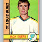 1972-73 O-Pee-Chee #107 Jack Egers  RC Rookie St. Louis Blues  V3768