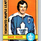 1972-73 O-Pee-Chee #108 Dave Keon  Toronto Maple Leafs  V3776