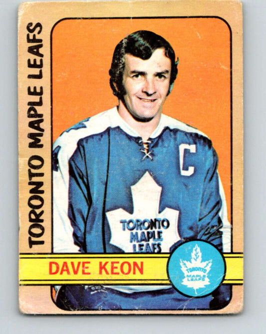 1972-73 O-Pee-Chee #108 Dave Keon  Toronto Maple Leafs  V3778
