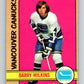 1972-73 O-Pee-Chee #109 Barry Wilkins  Vancouver Canucks  V3779